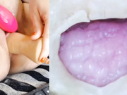 Danigirl866 amazing dildo cam show with many orgasm