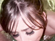 Riley Reid blowjob in pool