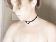 A Throat Goddess Deep Throats Light Up Dildo