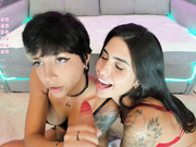 Soy_Sofia and Jeangreybianca lesbian hot show part 6