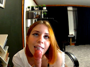 tits_your_dreams redhead solo dildo bj masturbation