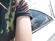 MissSweetTeen - masturbation on the road public