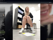 CherryAuroraa squirt on work documents