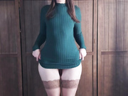 Ellynaomi - Standing dildo fucking and orgasm