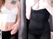 knock_knocks lez tits show nipple oops