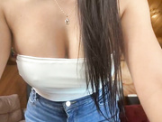 Corinveil suck dildo spit on boobs