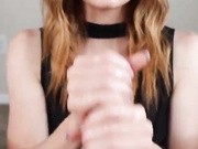 Ginger cutie handjob