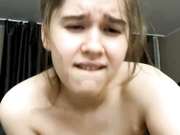 Hornygirlh cute girl fingering and pressing boobs seduc