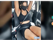 Bad_Girl_Kayra69 pussy show in moving car