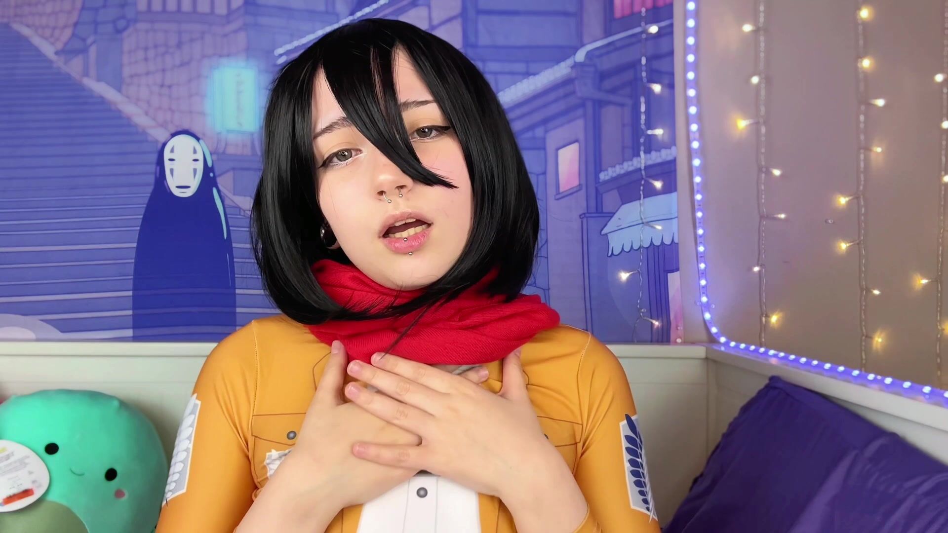 Mikasa wants to suck your cock | Blowjob Simulation