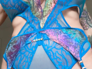 Portia Paris Blue Lingerie Solo