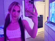 Milan Mirabella teasing her tits and body #3