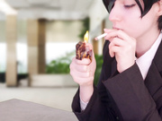 Lana Rain - Himeno Fucks Her Coworkers After Losing