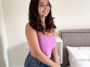 Brazilian Girl- Latina Creampied by White Cock