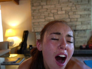 Riding COCK on the Couch t after Workout_BrandiBraids_