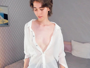 _Candy_Crash18 in a transparent shirt showing nipples