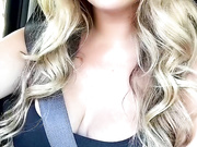 Skye Evans masturbating in her jeep