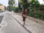 Daring Kiara- Cat Costume with Butt Plug Pub Challenge