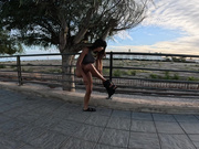Daring Kiara- Stripping Totally Naked in Public