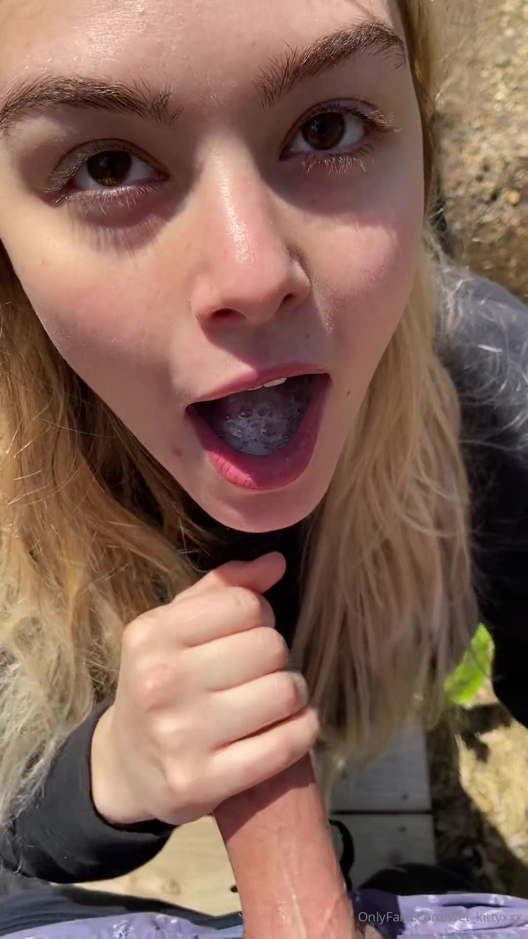 Wet KittyXXX - blowjob, cum in mouth and swallow