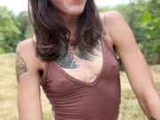 Outdoors with Rachel- Moutainside Dildo Fuck