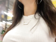 JulietaSweet_ boobs and pussy show in car and mall (42)