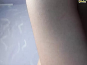 Teen with nice boobs fucks her pussy with a dildo