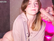 the gril have a fat cock