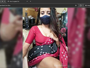 Cute@Tara pussy play saree