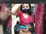 Cute@Tara pussy play saree