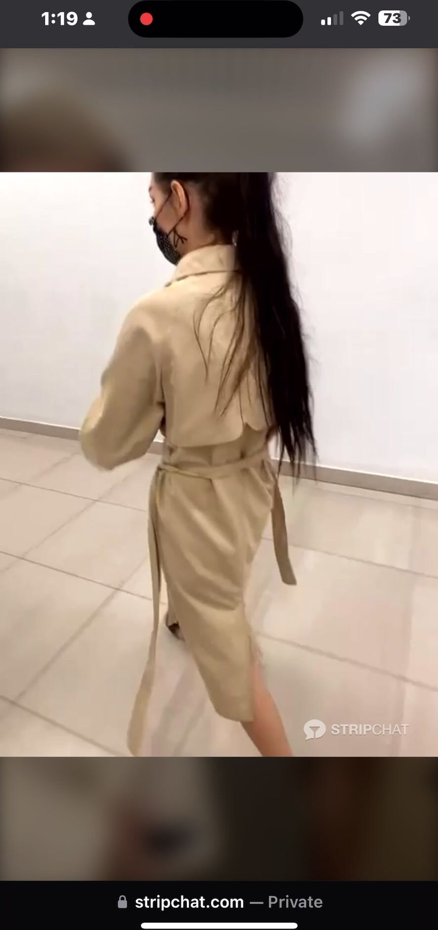 Shybabyss- Vikki Naked In Public Mall Under Coat