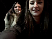 joanaelaa , miia_lynn + new girl train station squirt