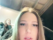 joanaelaa , miia_lynn + new girl train station squirt
