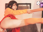 Loiijanne velma cosplay with fuckmachine