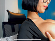 Antonella_silva spits on boobs