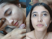 skinnyx_cute19 threesome fuck & double facial
