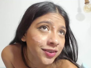 matteo_n_luisa - blowjob, facial and swallow