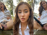 AnnaBallFour Piss Squirt in Woods Publicly (MustWatch)