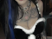 Emma May Byte goth santa
