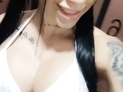 Larahenao gym bath show with squirt