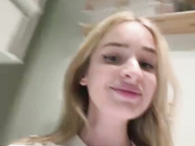 EvieEvans naked in Ikea ticketshow