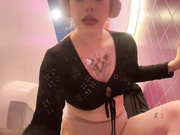 Honey___Hot, toilet, public, cute, pussy 6