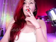 Goddess_Athor smoking cigarette