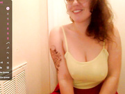 lovemesomemore plays with her big tits and hairy pussy