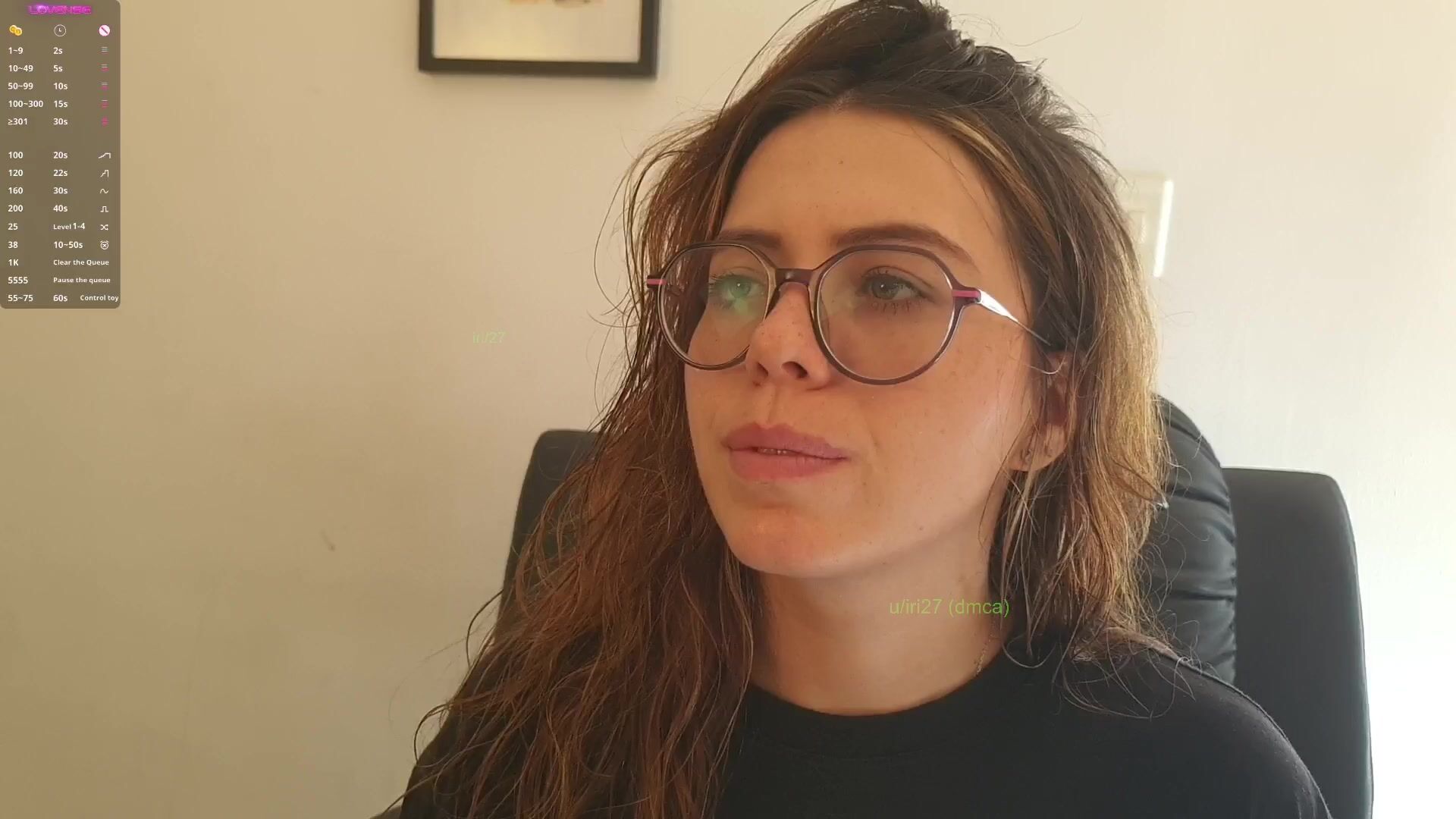 Sexy Nerd plays with dildo on cam