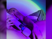 Arikytsya Dildo fuck in neon lights