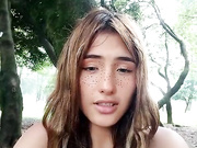 She likes to get into mischief in public