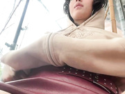 Cora_coraline risky play in public cafe