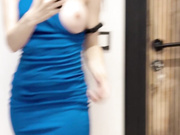 Exotic Brunette Bimbo Playing Before Leaving The House