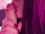 Yumi suck dildo
